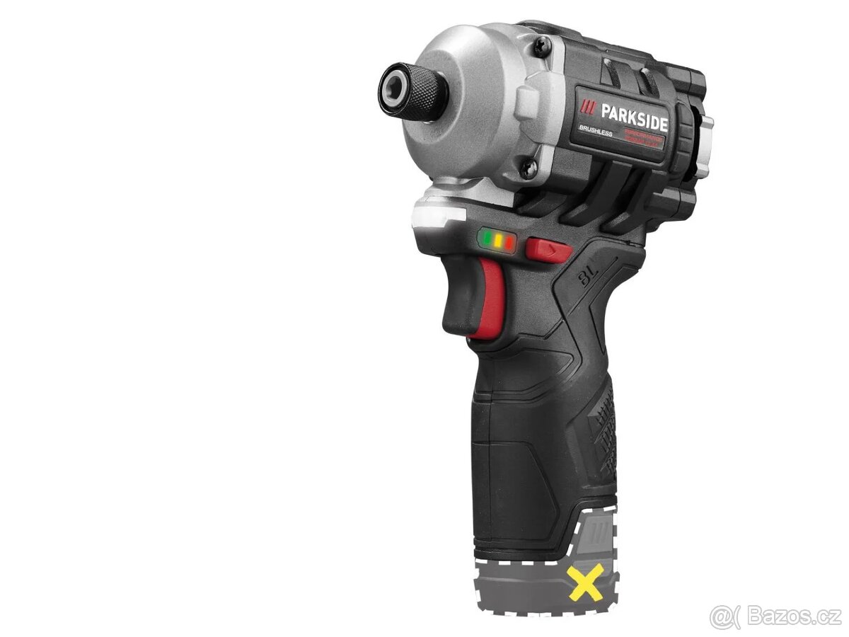 PARKSIDE Aku rázový utahovák PDSSAP 12 A1 – bez aku. a nab. - 2