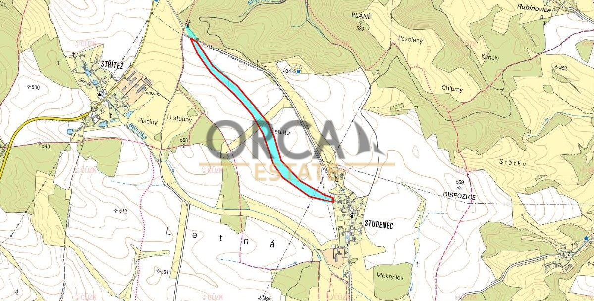 13 ha pozemků v k. ú. Studenec u Trutnova - 2