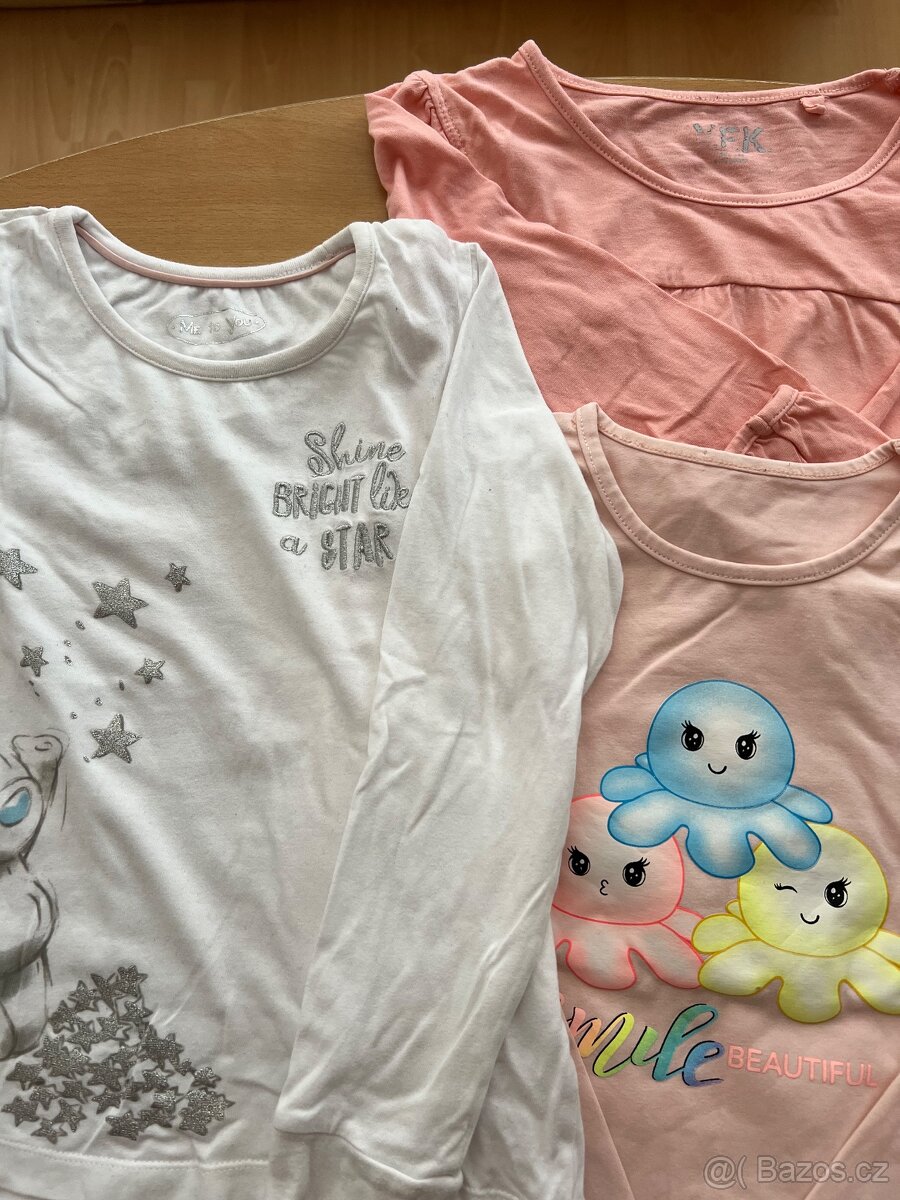 Dívčí trička s dlouhým rukávem vel. 134/140 - 2