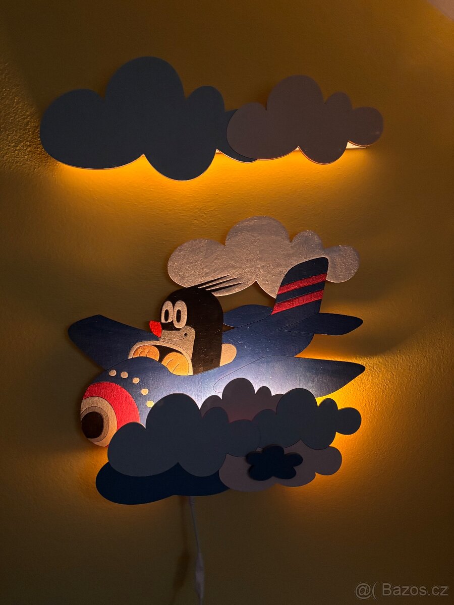 Nástěnná LED lampička Krtek - 2