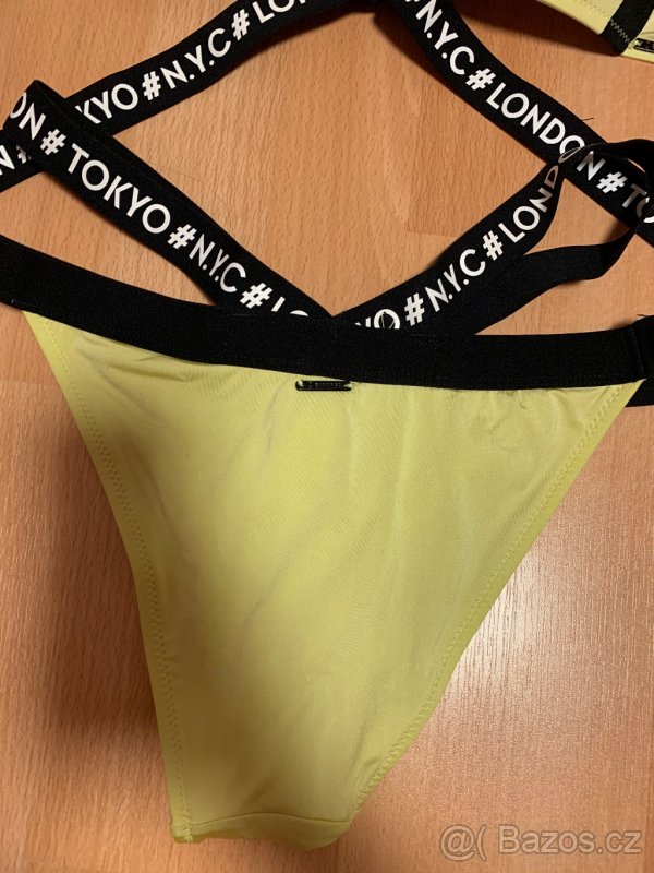 Žluté dvoudílné plavky - 2