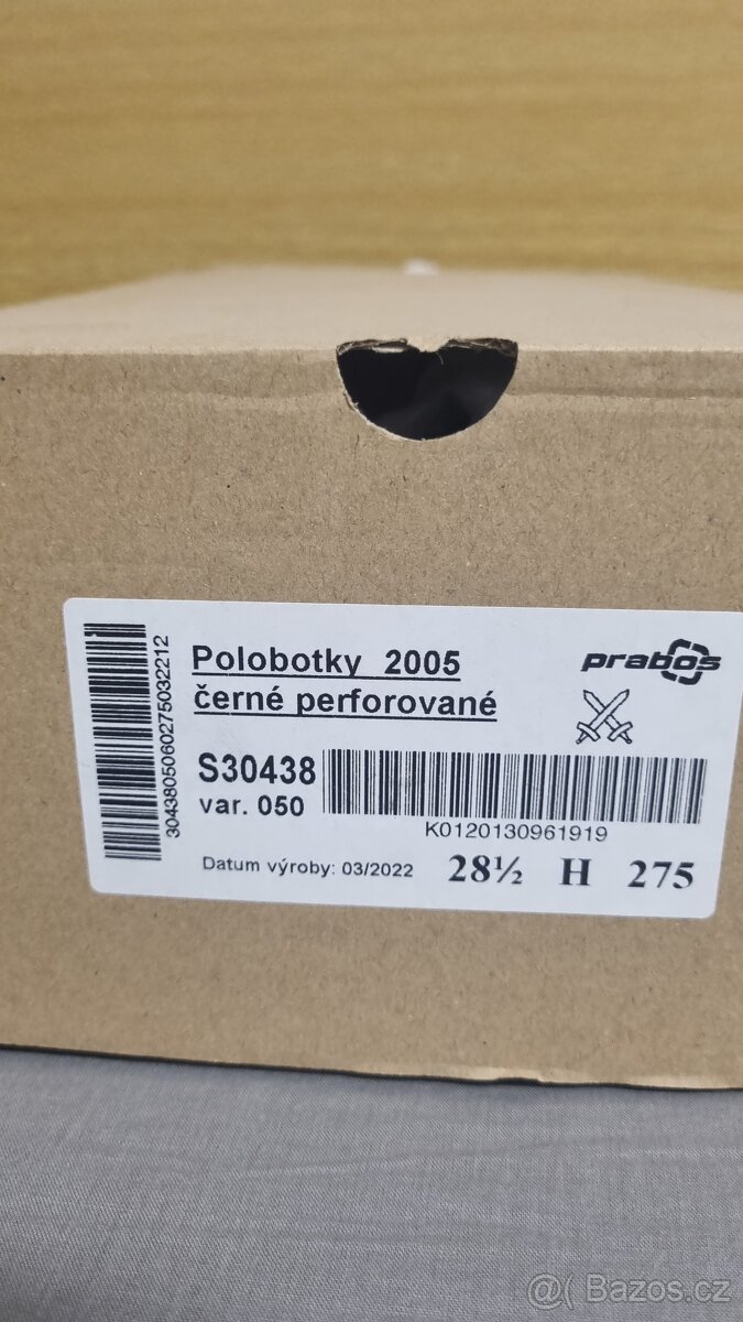 Společenské boty perforované - 2