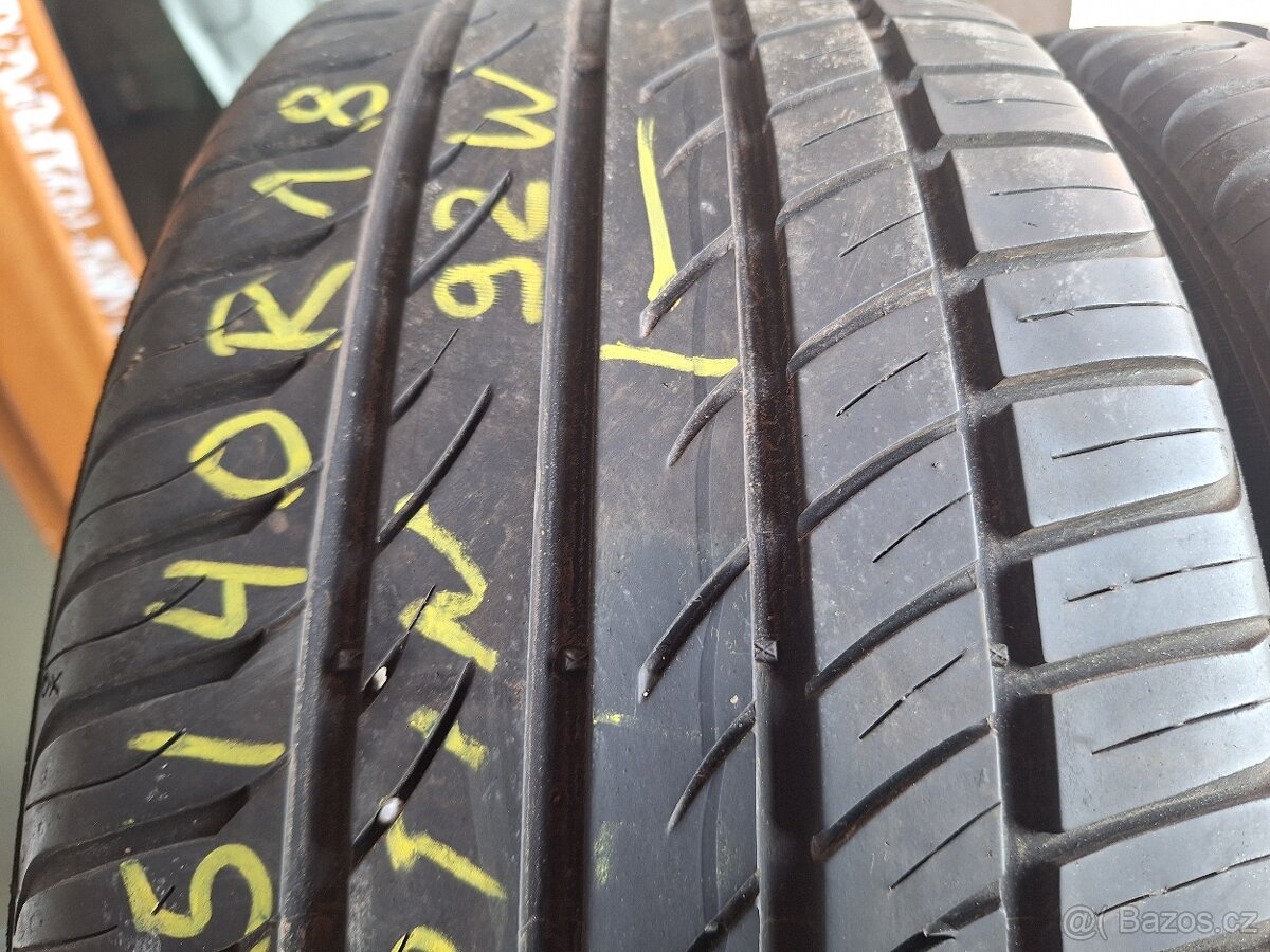 Prodám letní pneu 225/40/18 Platin - 2