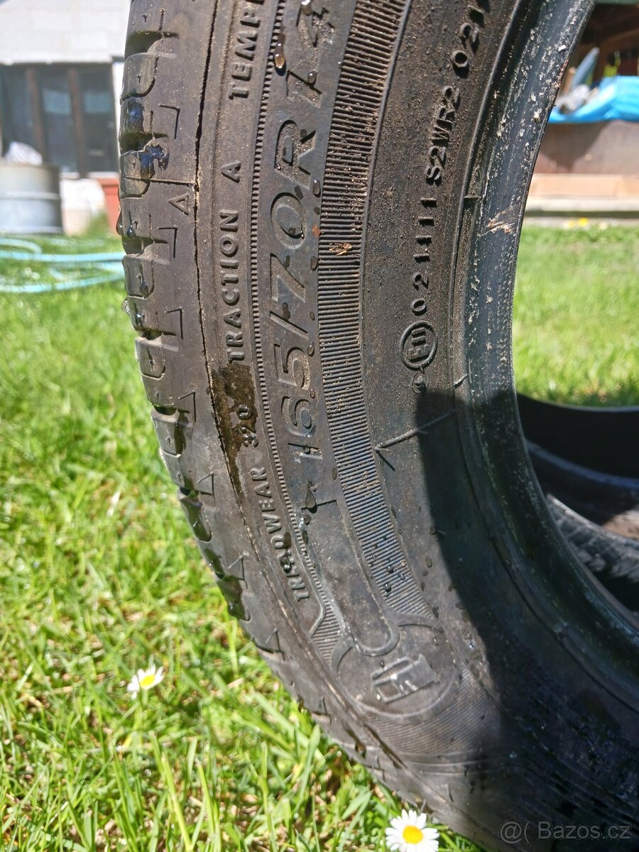 PRODÁM LETNÍ PNEU 165/70 R14 - 2