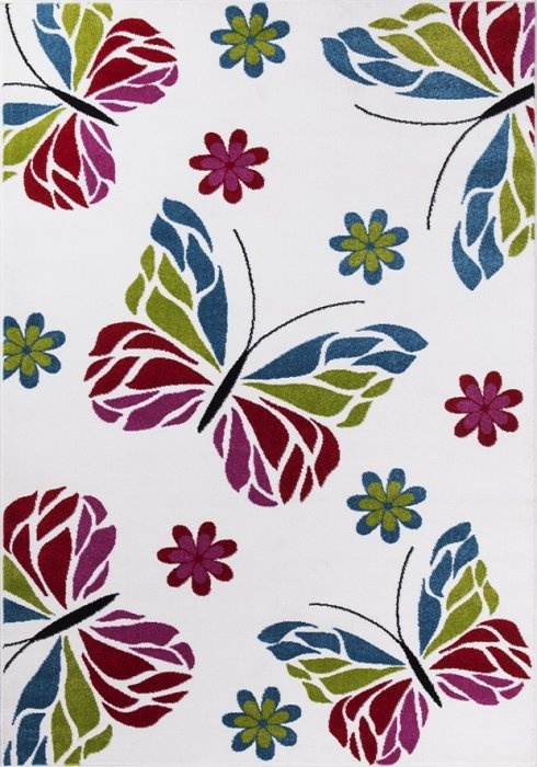 Dětský koberec s motýlky 160 x 230 cm (N.O.V.Ý) - 2