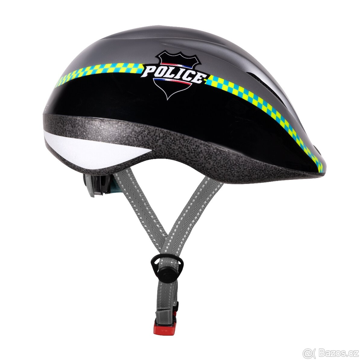 Přilba FORCE FUN POLICE dětská, černo-stříbrná S - 2