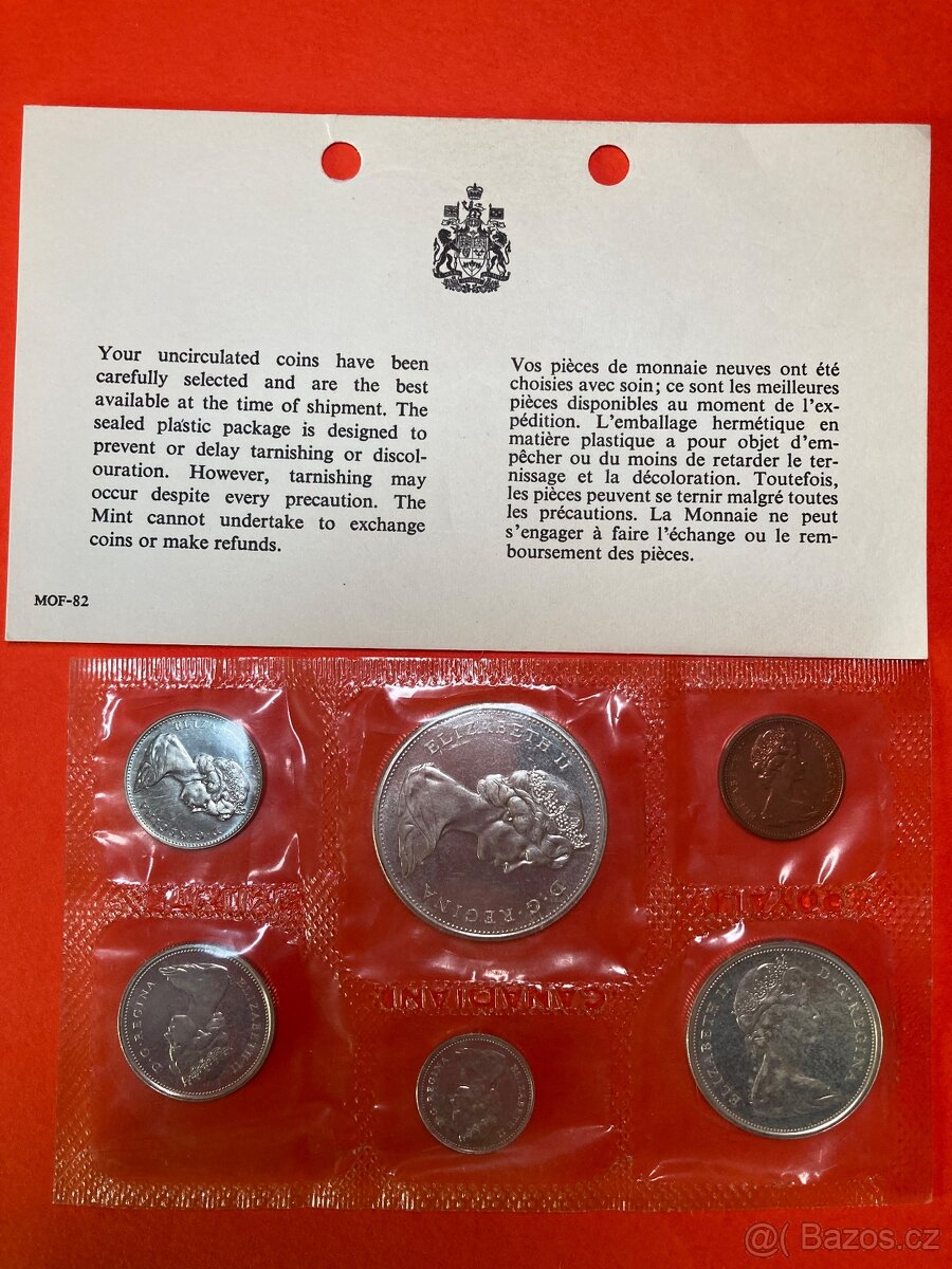 Prodám kanadskou sadu mincí – 1965, UNC 🇨🇦 - 2