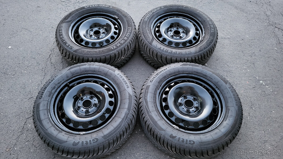 Zánovní zimní kola 16" 5x112 Passat B8, Superb 3 - 2