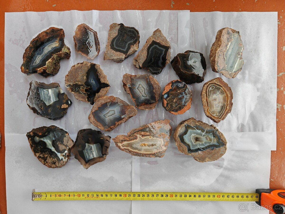 Acháty řezy Turecko 27 kusů - 2