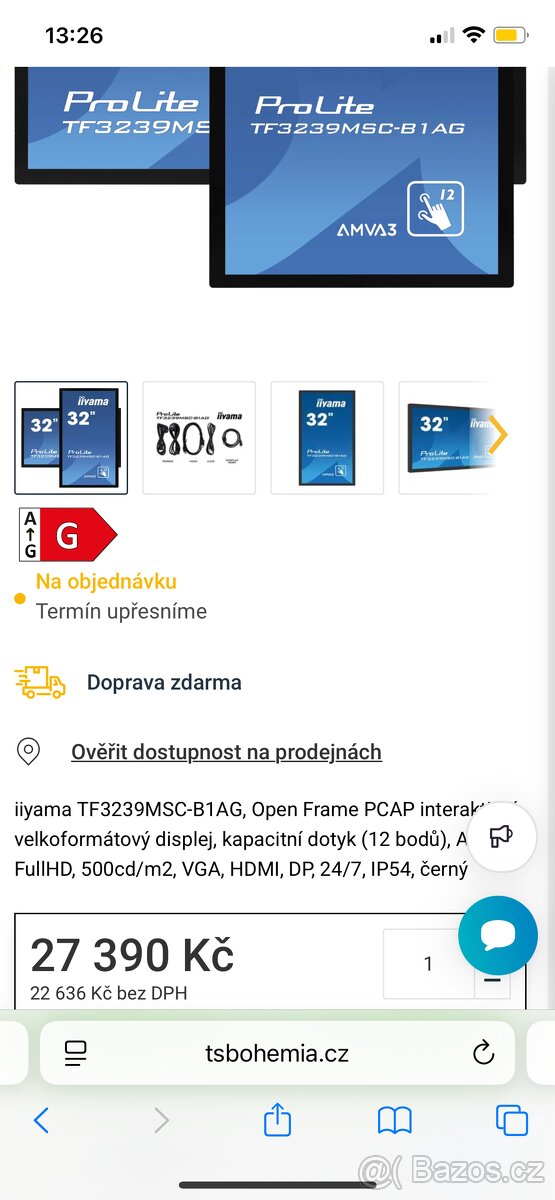 iiyama Prolite TF3239MCS -B1AG - 2