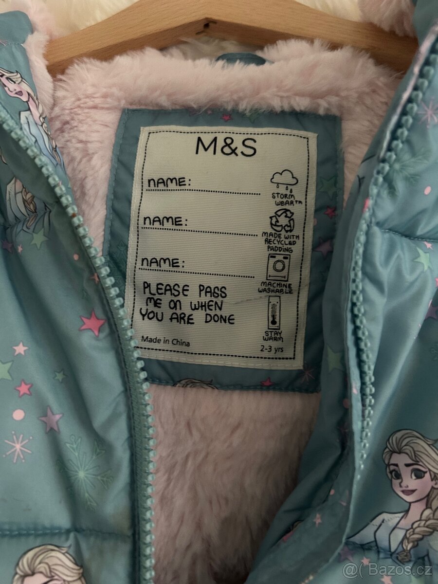 Dívčí zimní bunda zn.M&S - 2