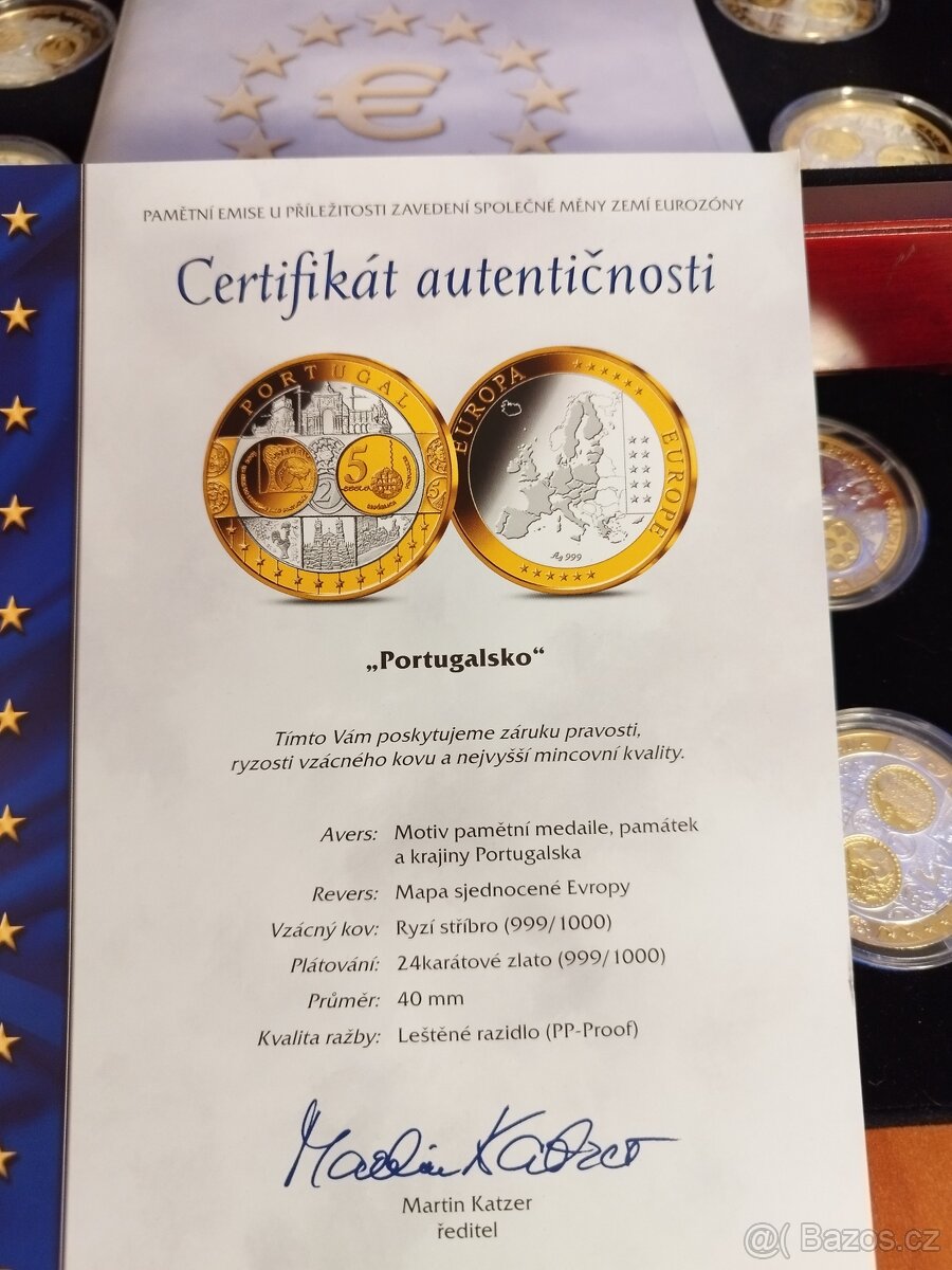 EURO-společná měna Evropy - 19ks - 2