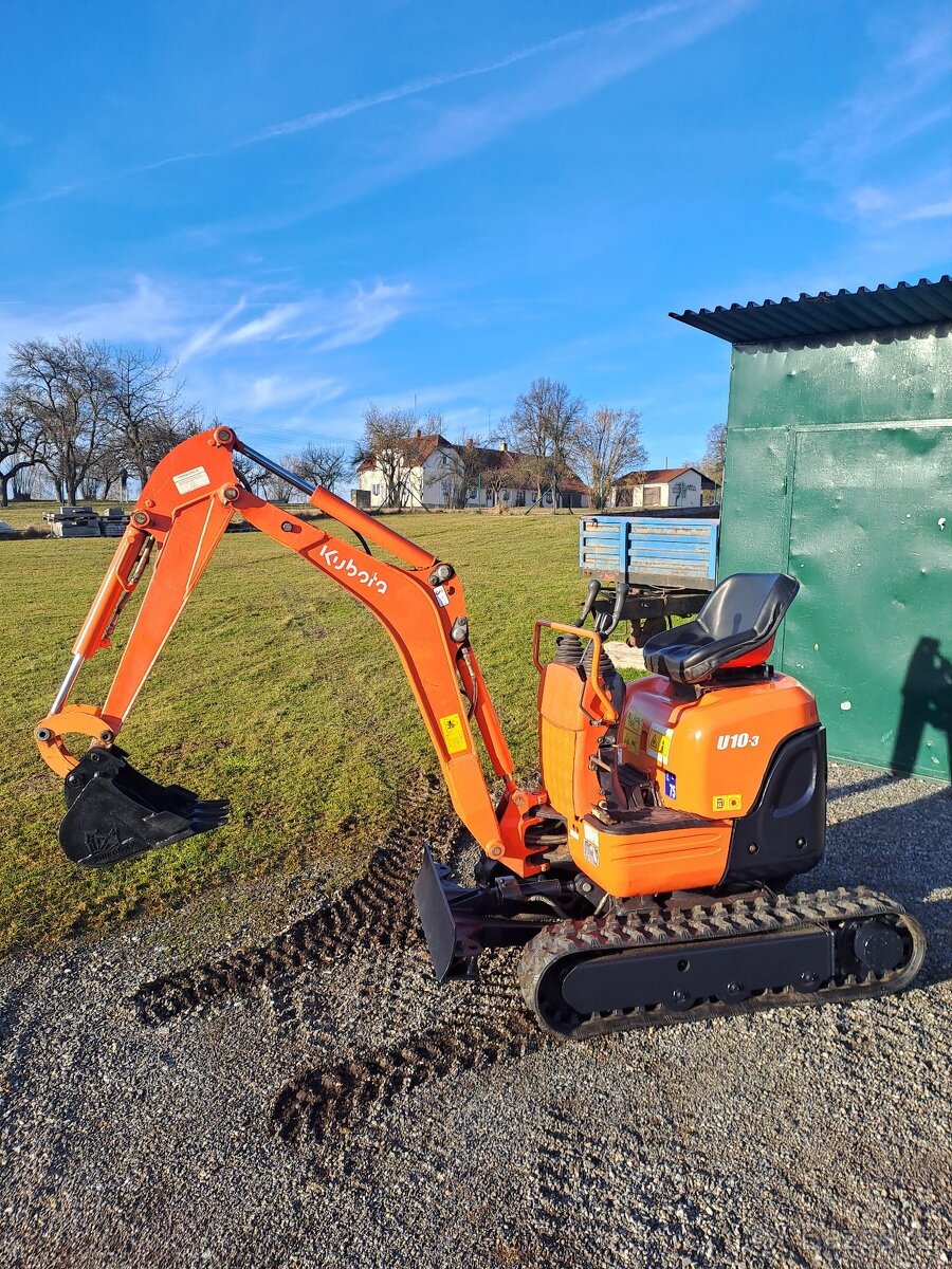 Minibagr Kubota U10-3 - 2