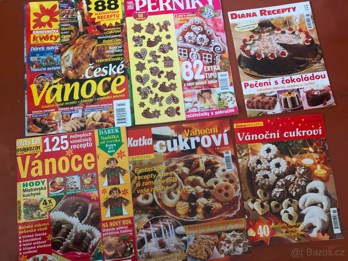 Různé časopisy receptů - 2