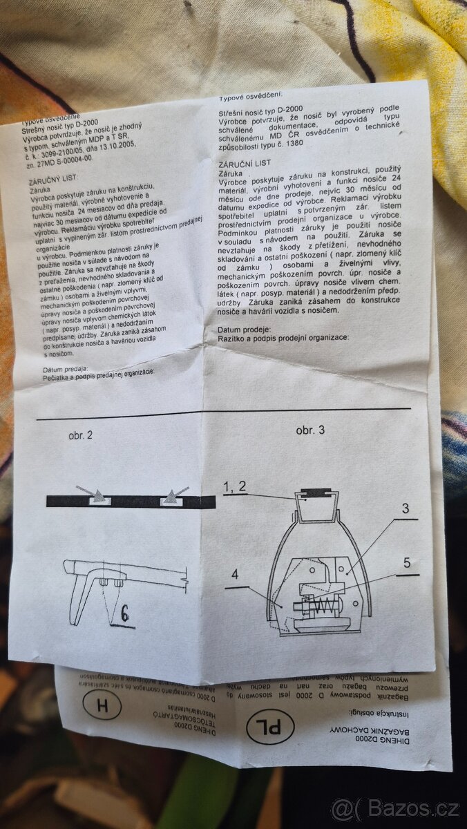 Střešní nosič OCT I - 2