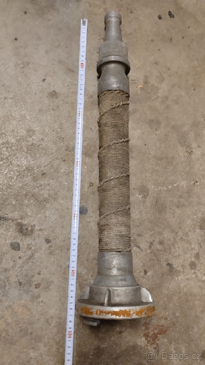 Hasičská proudnice hliník s B spojkou a opletem - 2