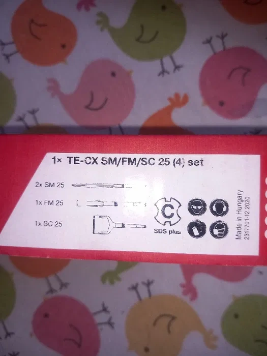 Hilti Sada sekáčů TE-CX SM/FM/SC 25 (4 ks) - 2