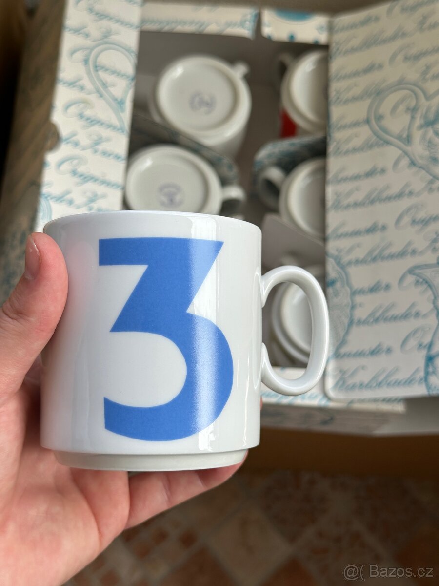 Retro sada hrnků - nevybalené nové, rarita - 2