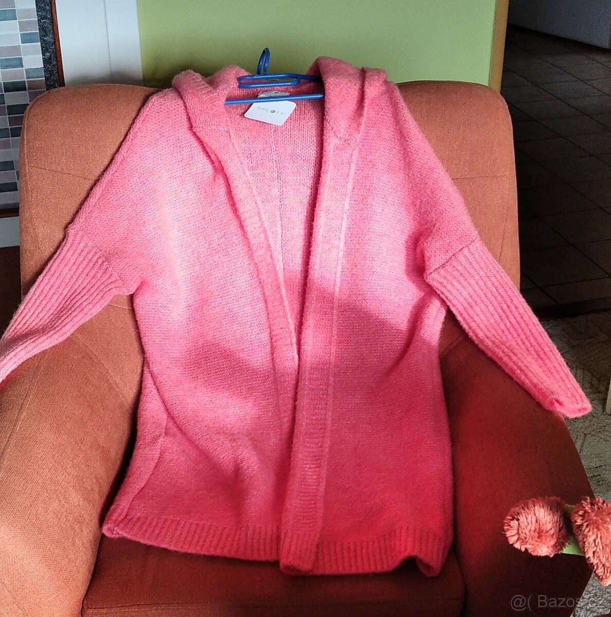 Dámský svetr, růžový kardigan NOVÝ, One size - 2