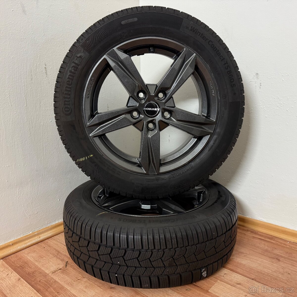 AUDI A3/VW 5x112 R16 ET46+ZIMNÍ 195/60R16 8/6,5mm - 2