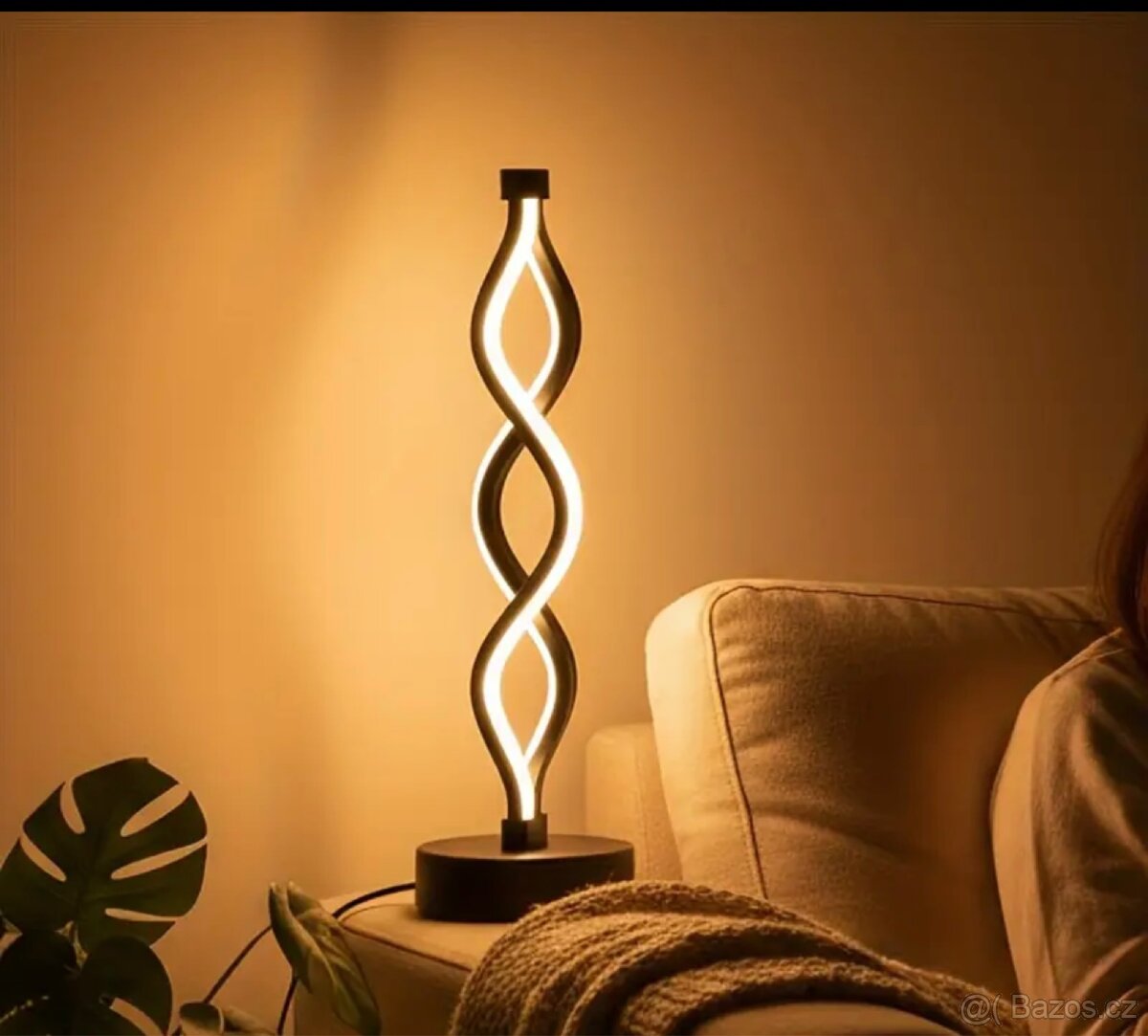 Moderní LED spirálová lampa – nová, stmívatelná, dekorativní - 2