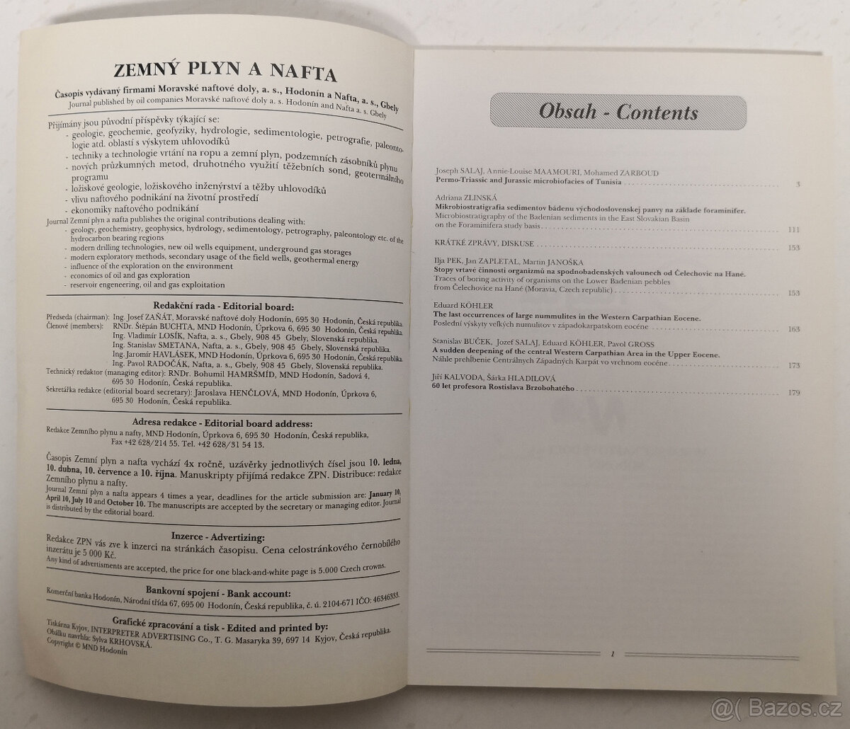 Zemný plyn a nafta 1998 - 2