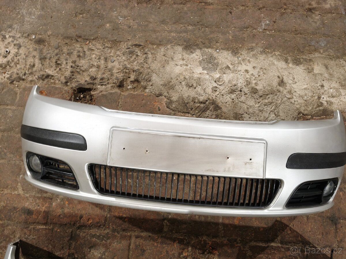 Fabia 1 facelift, přední nárazník, stříbrná 9102 - 2