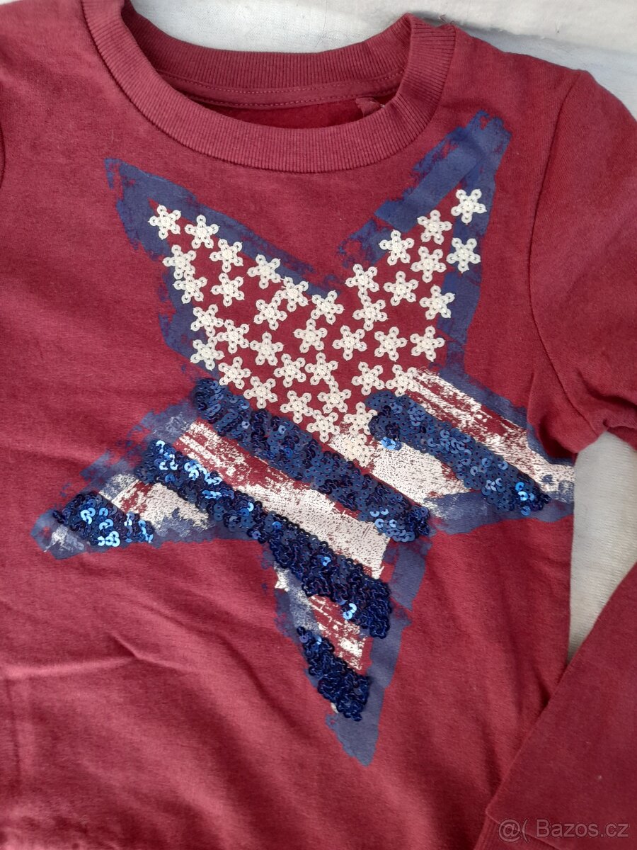 MIKINA S HVEZDOU 8-10 let - 2