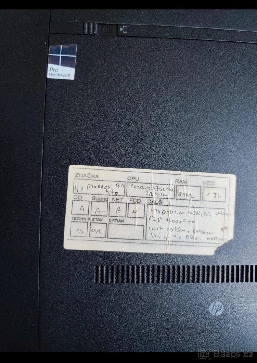 NTBK HP ProBook G1 470 - 2
