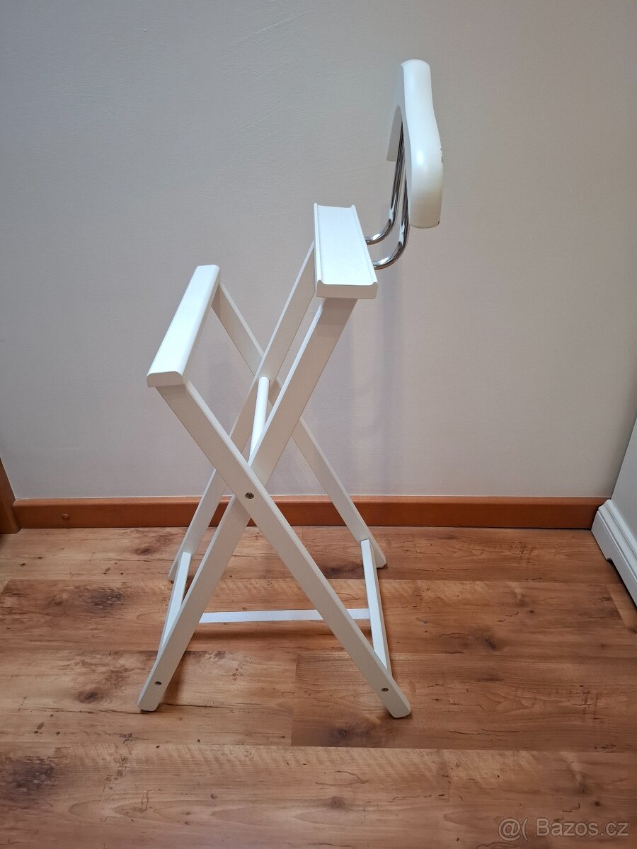 Němý sluha - bílý, dřevěný - 2