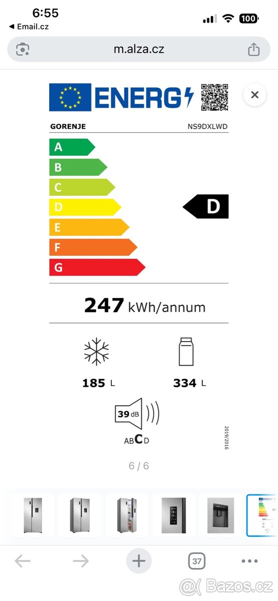 Americká lednice Gorenje - 2