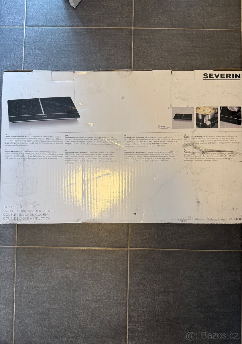 Dvouplotýnkový indukční vařič Severin DK 1031 (3400 W) - 2