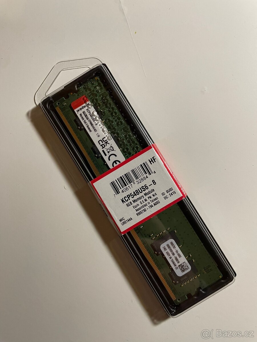 💻 Kingston DDR5 DIMM 8 GB 4800 MT/s CL40 – NOVÝ – Sokolov - 2
