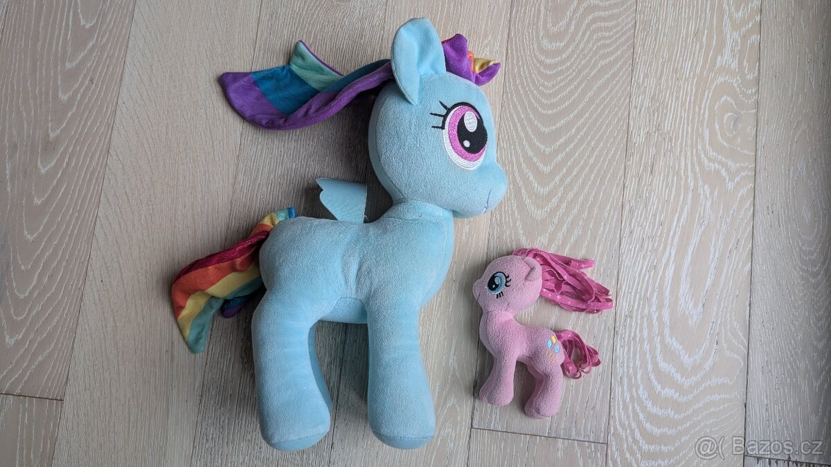 Plyšový Rainbow Dash My Little Pony + 2 malí MLP koníci - 2