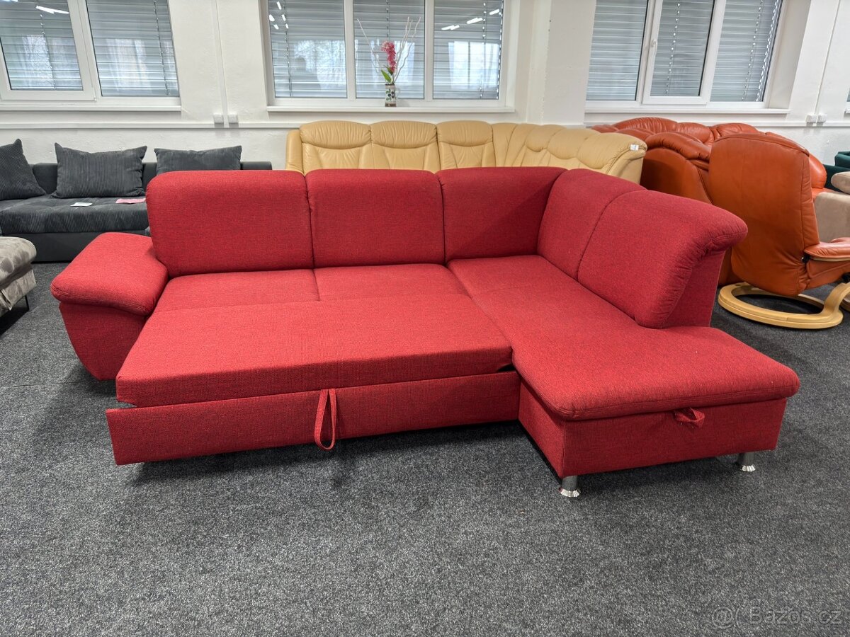 Sedací souprava rohová - rozkládací - zánovní - 2