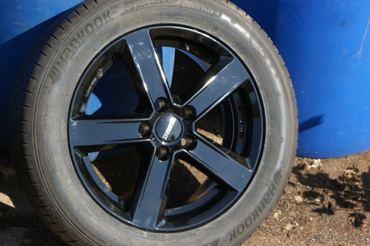 krasna cerna alu kola Ford a letni 215/55R16 2ks jsou nove - 2