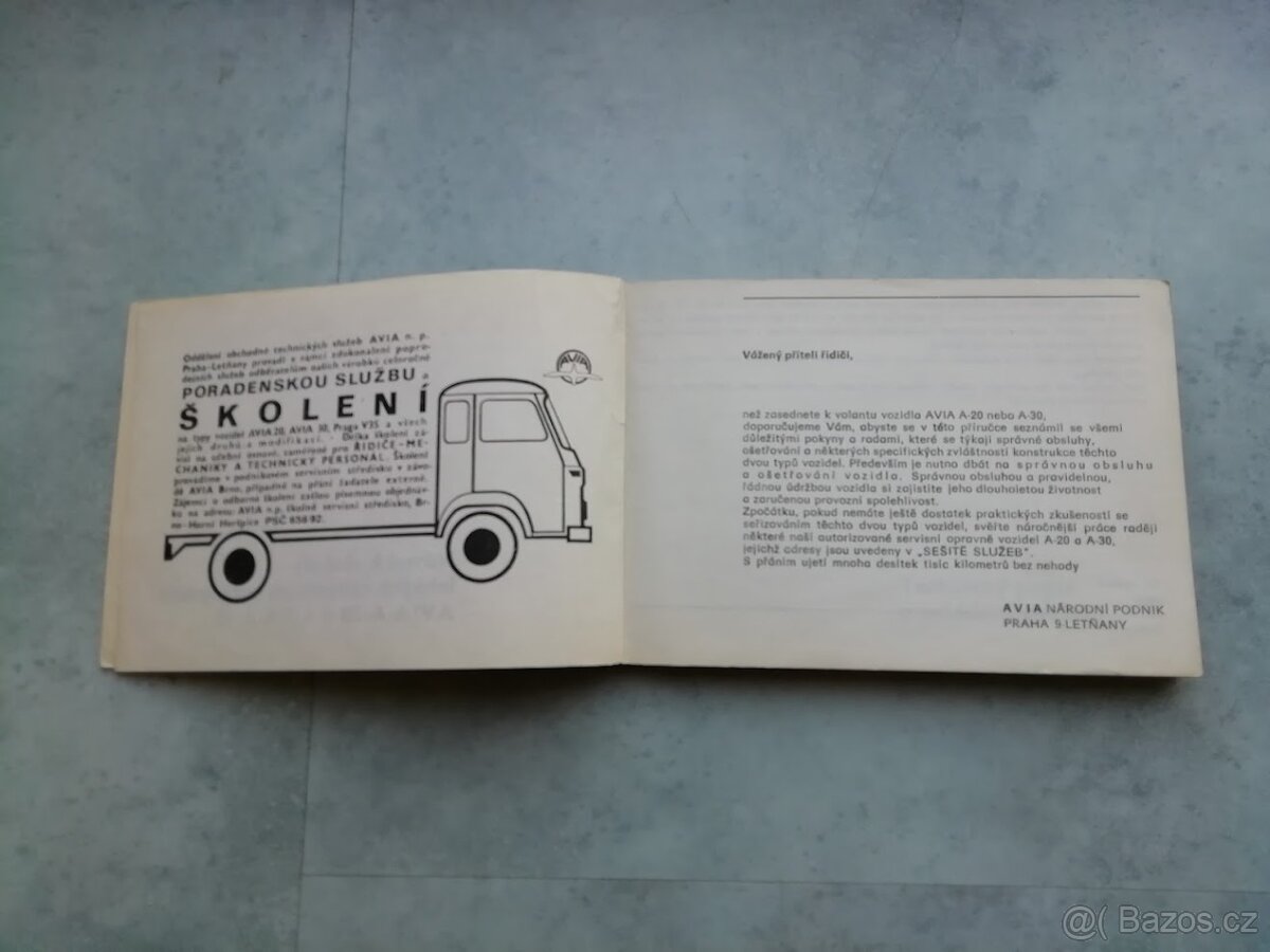 Avia A20, A30 - licence Saviem - návod k obsluze - 2