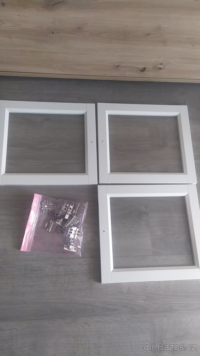 OXBERG Prosklené dveře, bílá, 40x35 - 2