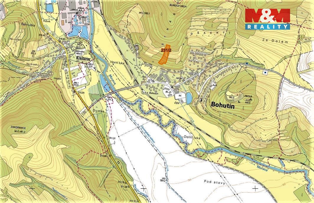 Prodej louky, 7200 m², Bohutín nad Moravou - 2