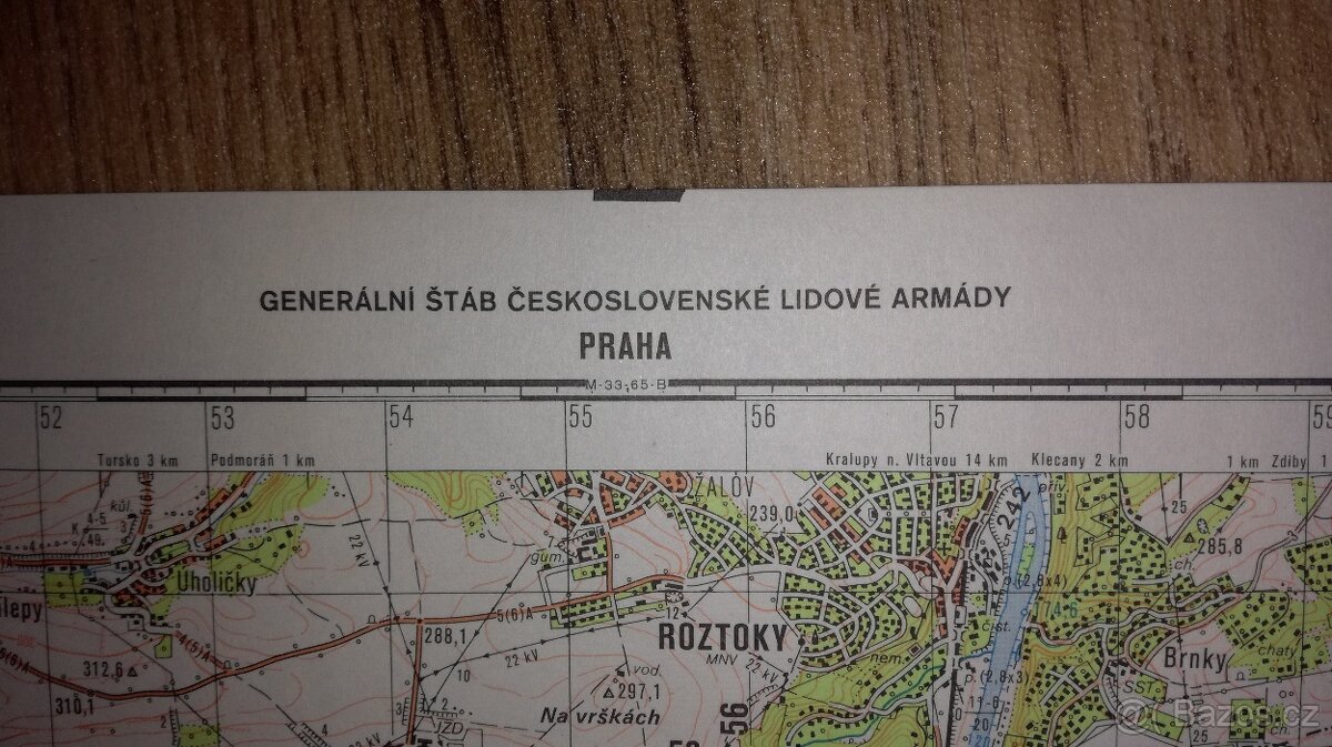 Vojenské mapy (1:50 000) - Tajné - 2