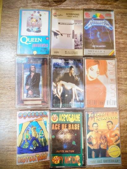 26x MC audiokazeta různé žánry + 1x přebal - 2