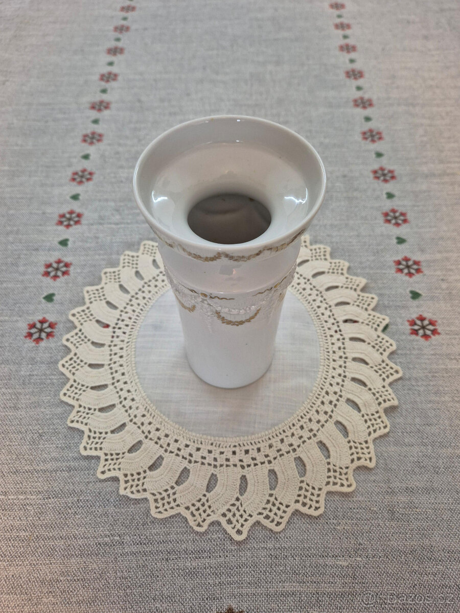 Váza porcelánová, starožitná - 2