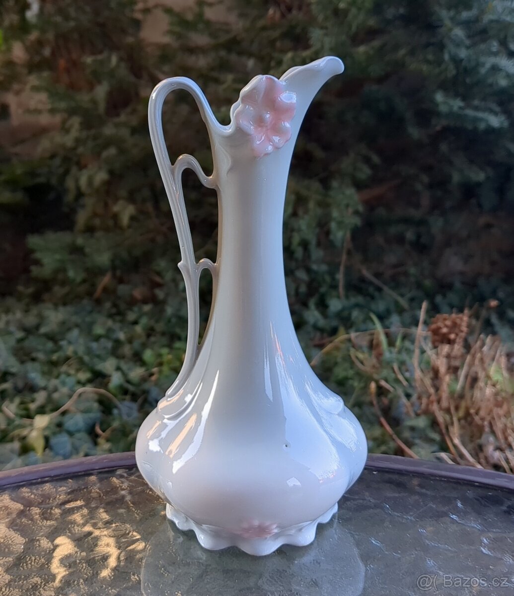 Secesní bleděmodrá karafa - ROYAL DUX - 2
