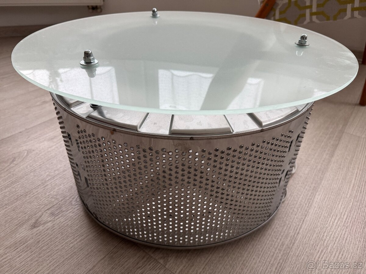 Designový svítící stoleček s lampičkou - 2