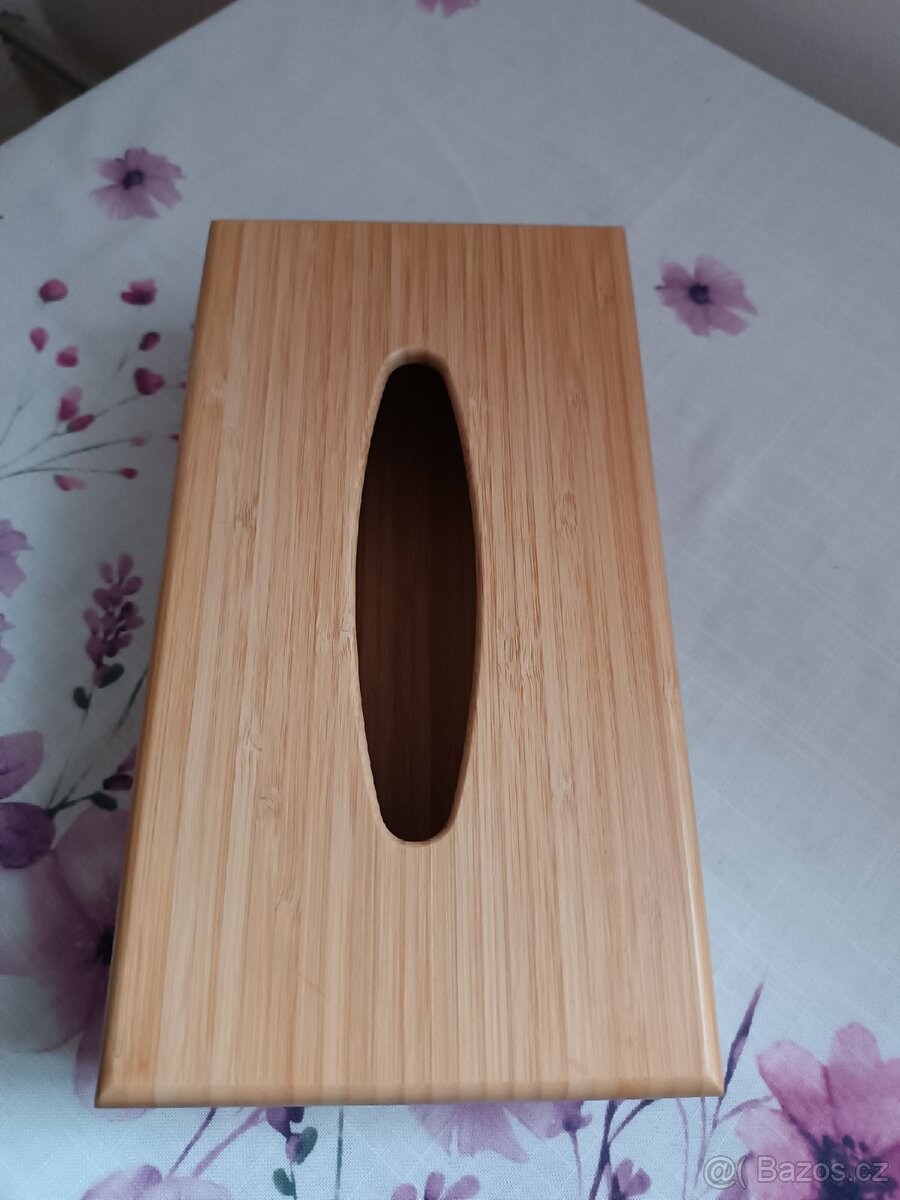 Dřevěná krabička na kapesníky ikea - 2