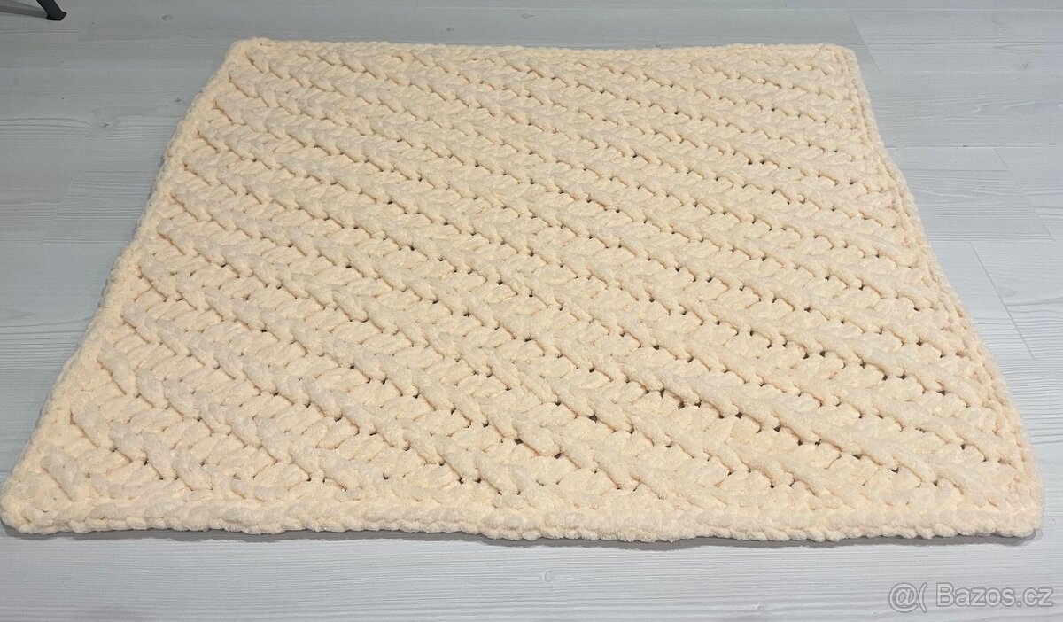 Puffy deka do kočíka 100x80cm marhuľová - 2