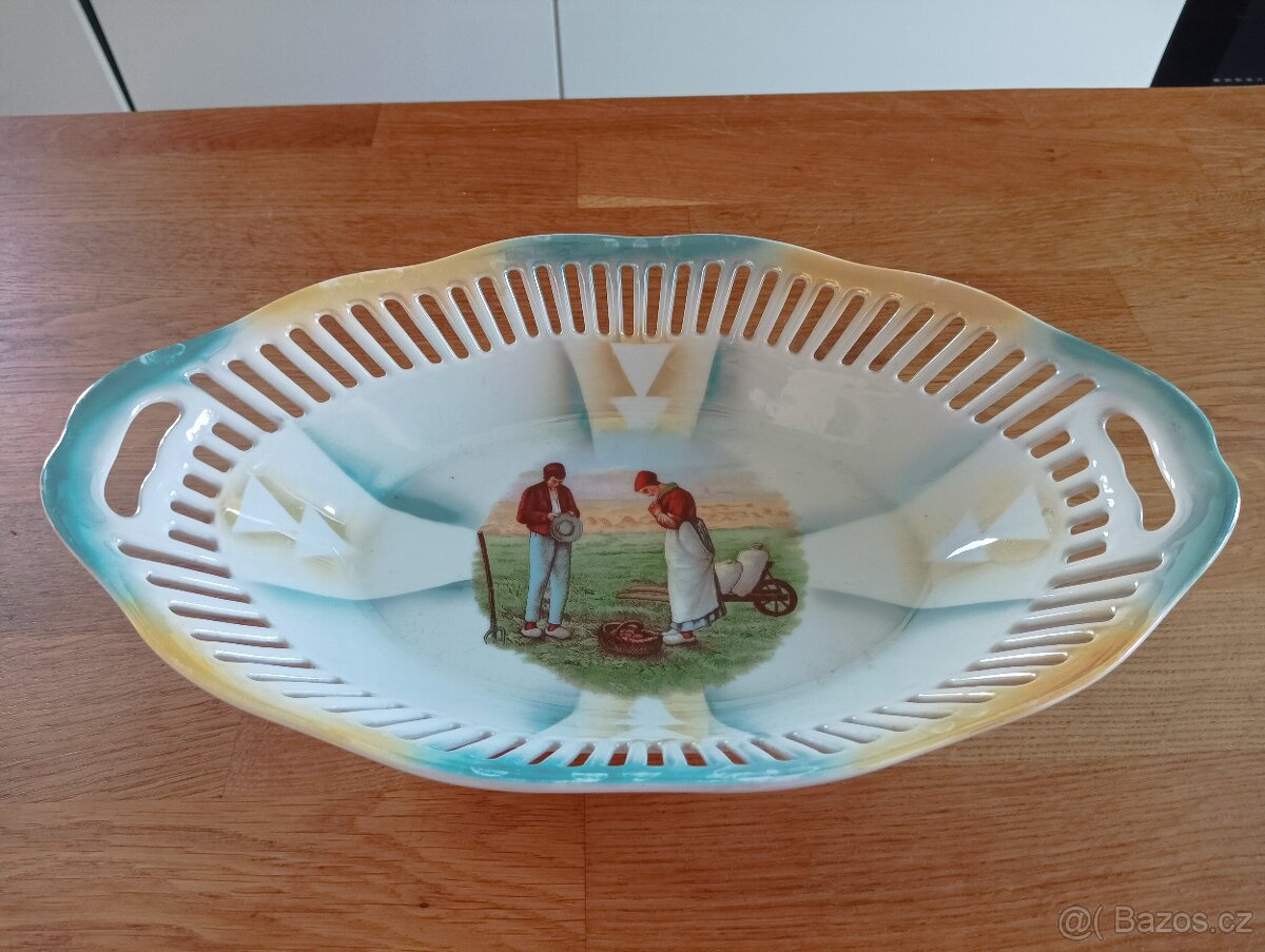 PORCELÁNOVÁ MÍSA DEKOROVANÁ - 2