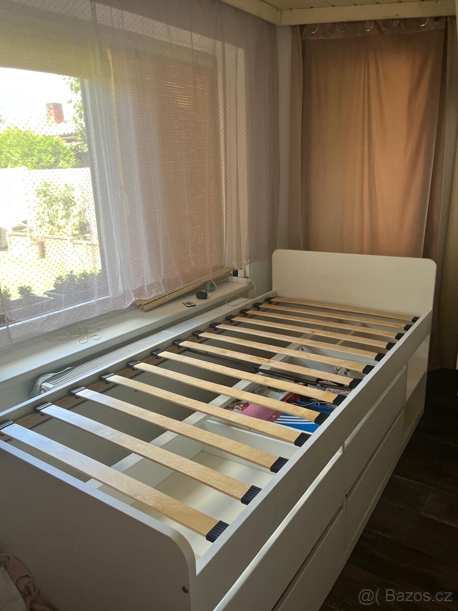 IKEA Släkt postel bílá 90x200 - 2