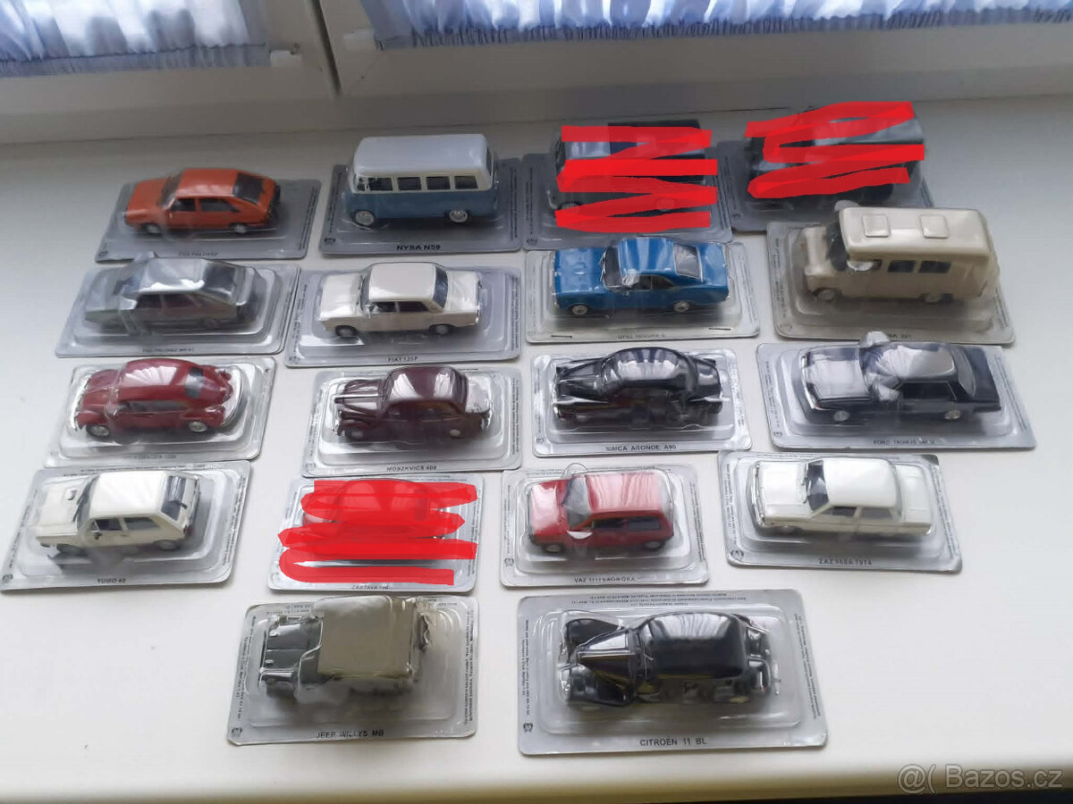 Modely aut 1:43 - 2