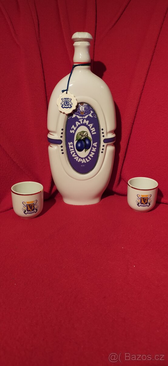 Porcelánová sada na alkohol - Hollóháza - 2
